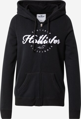 HOLLISTER Sweatjacke in Schwarz: predná strana