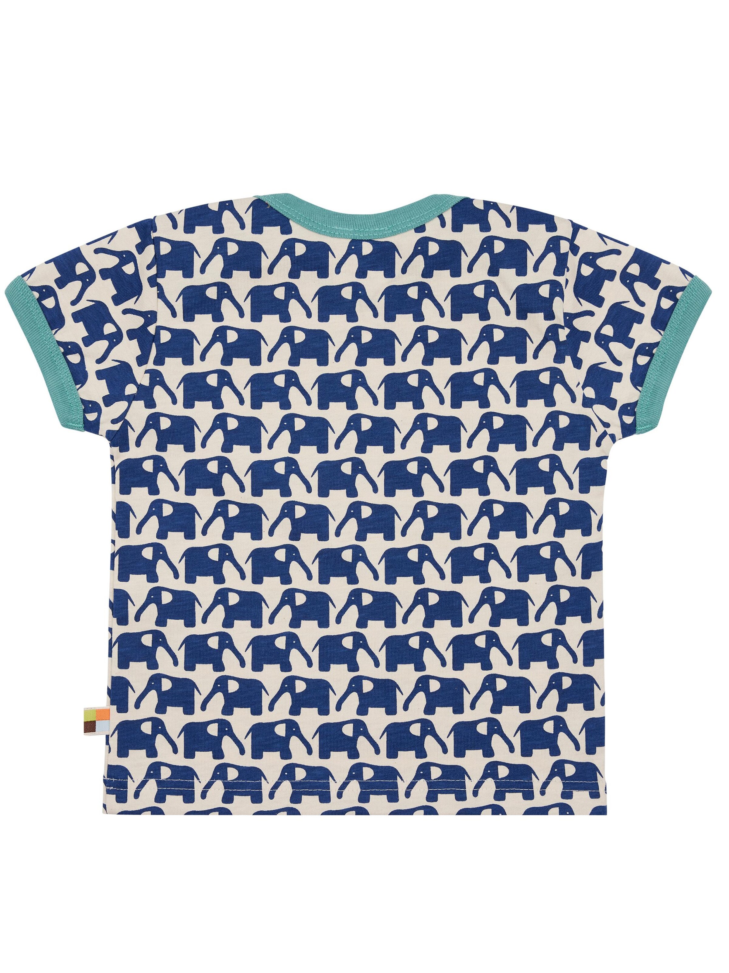 loud + proud Shirt 'Elefanten' in Blue