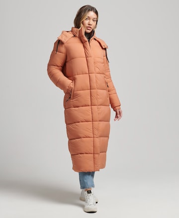 Manteau d’hiver 'Touchline' Superdry en orange