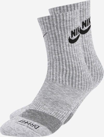 Nike Sportswear Chaussettes en gris / noir, Vue avec produit
