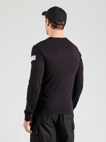 ALPHA INDUSTRIES Tričko 'NASA' - Čierna