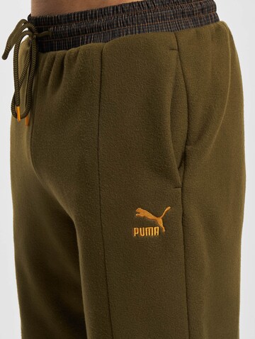 Effilé Pantalon 'Polar' PUMA en vert