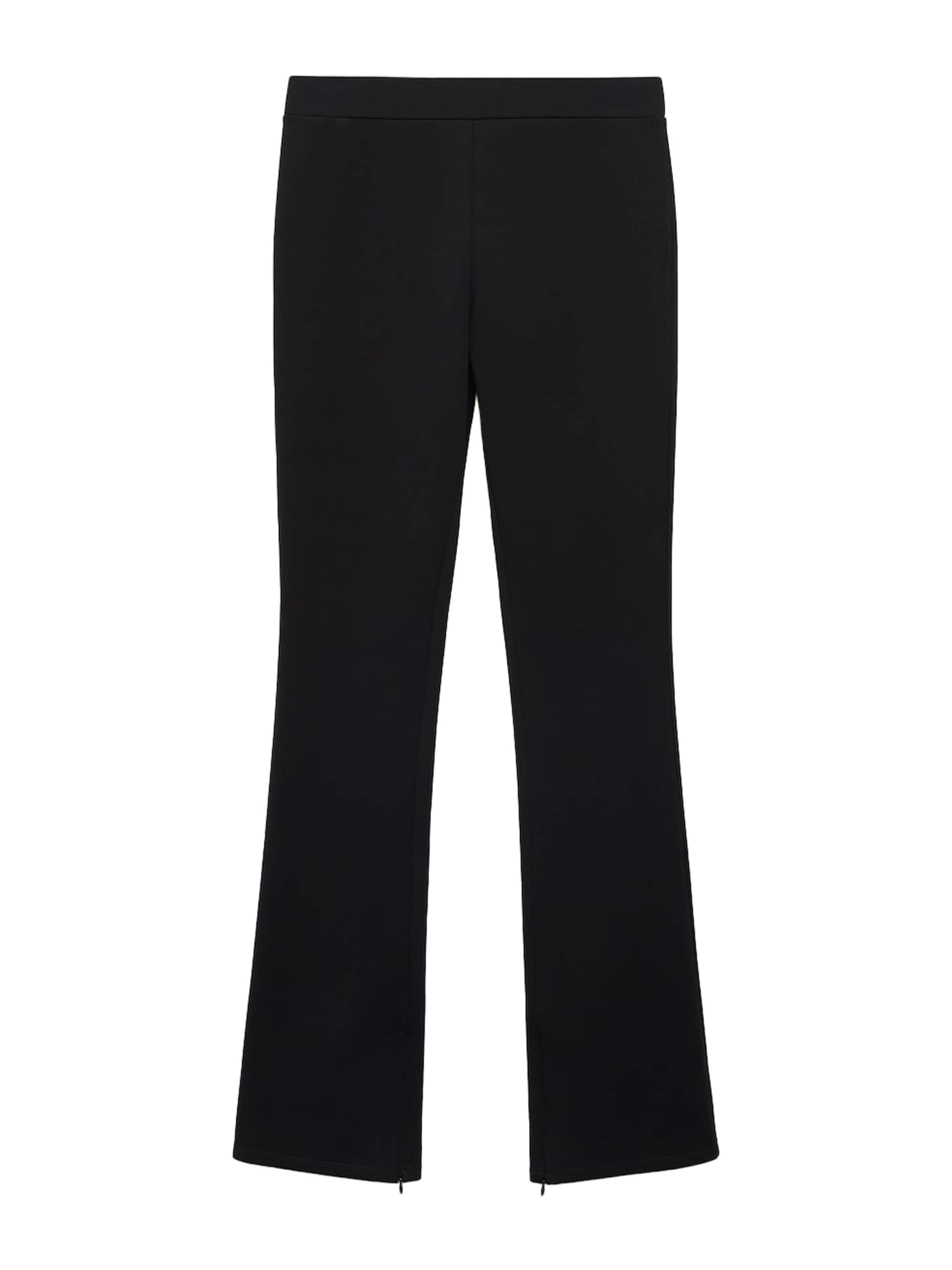 MANGO Flared Bukser 'ROMI' i sort: forside
