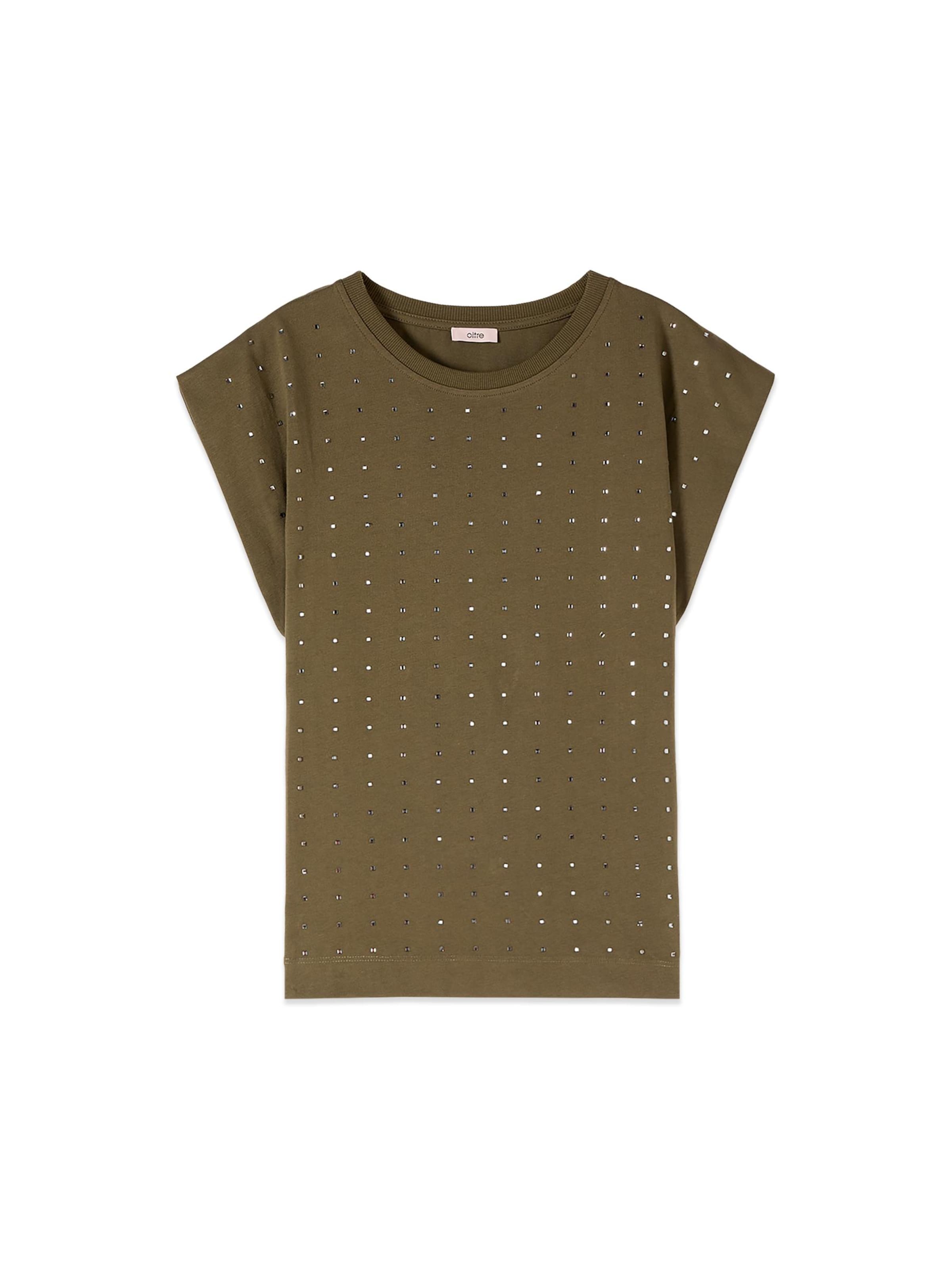 Top di oltre in verde: frontale