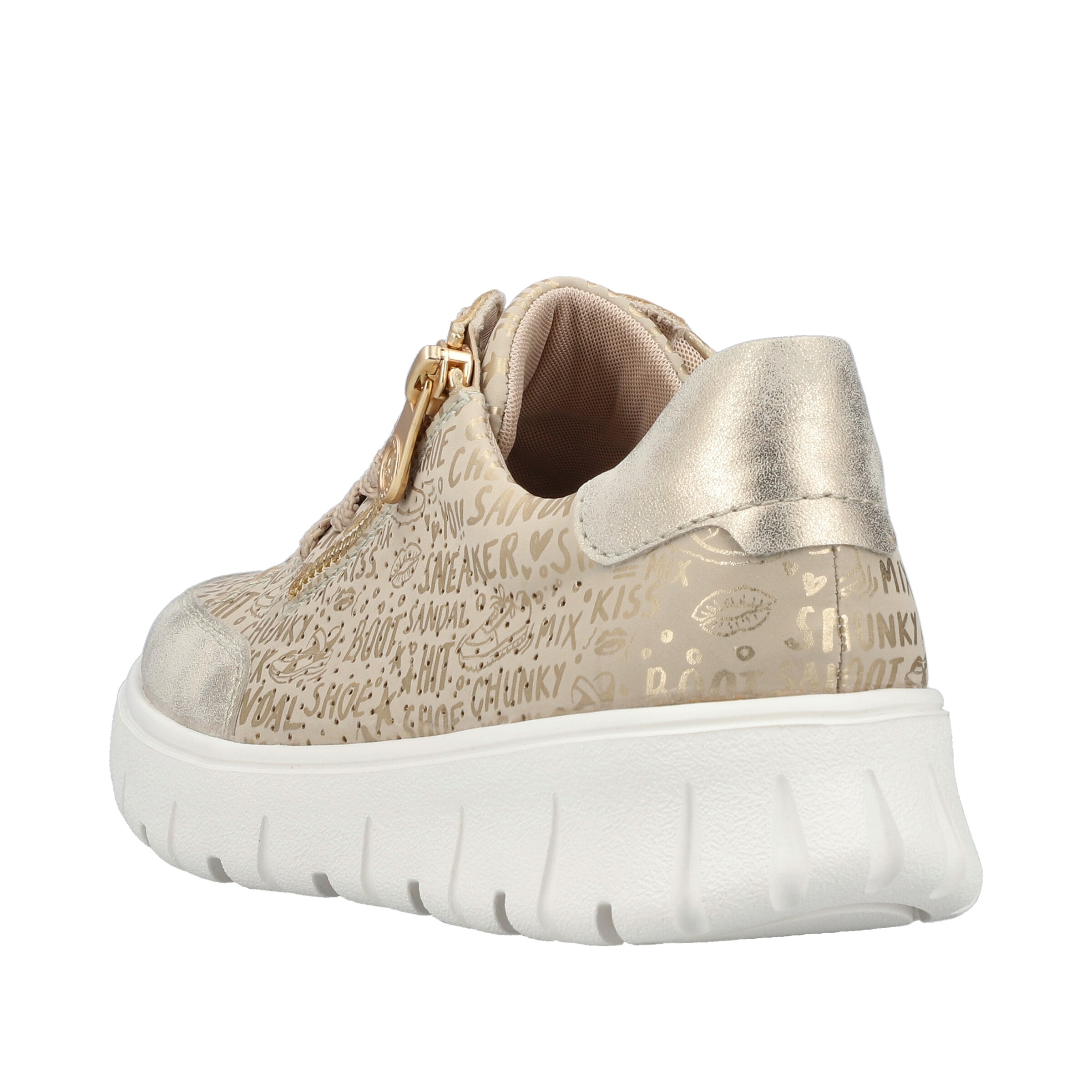 Baskets basses Rieker en or