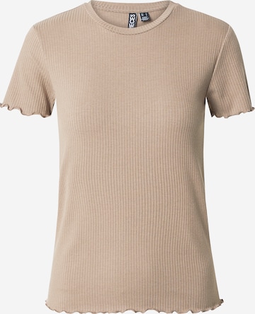 PIECES T-Shirt 'NICCA' in Braun: predná strana