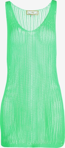MYMO Gebreide jurk in Groen: voorkant