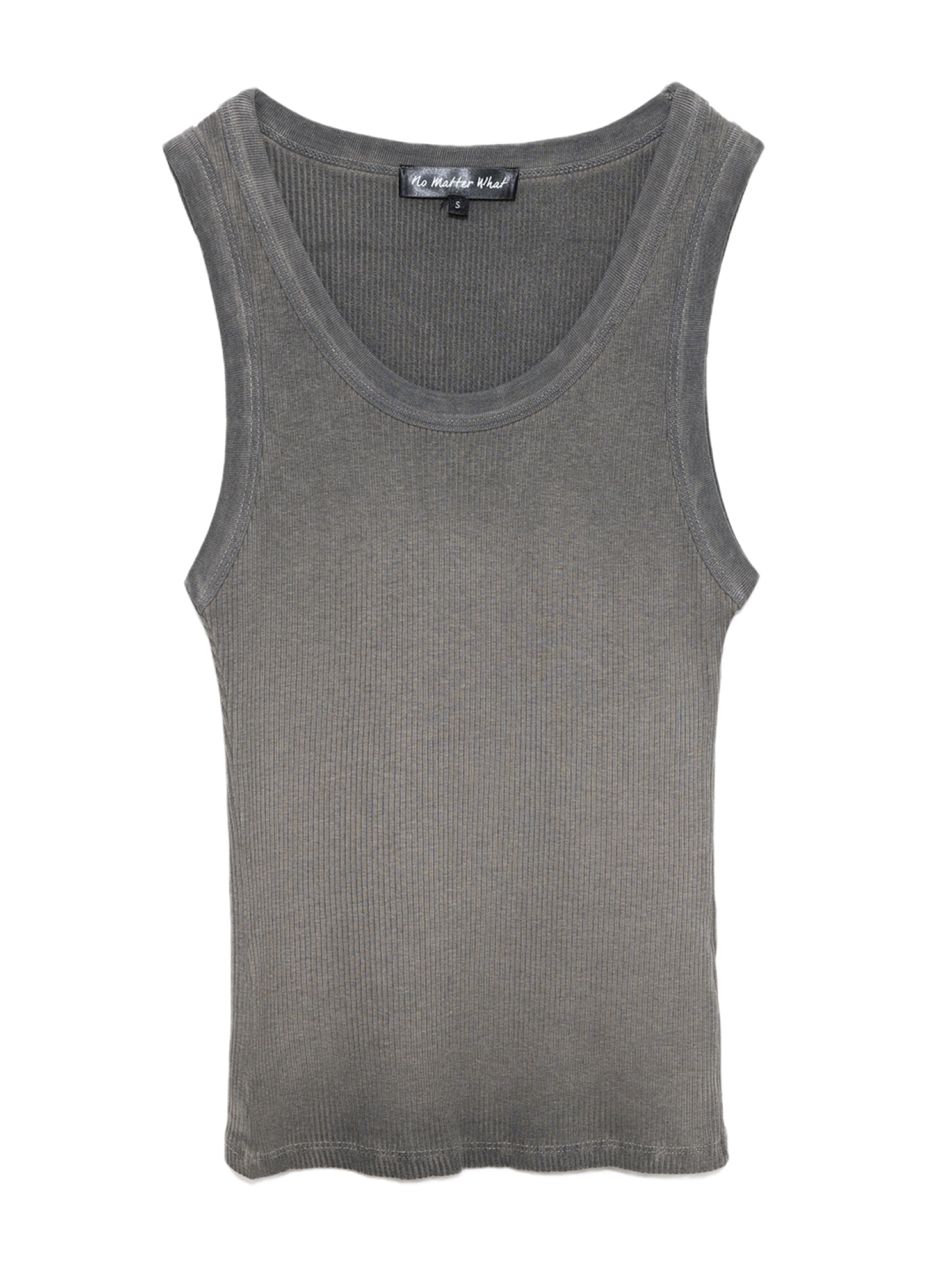 No Matter What Top in Grijs: voorkant