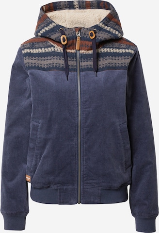 Iriedaily Between-Season Jacket in Blue: front