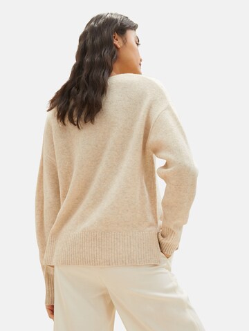 TOM TAILOR Pullover in Beige