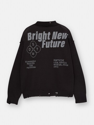 Pull&Bear Svetr – černá