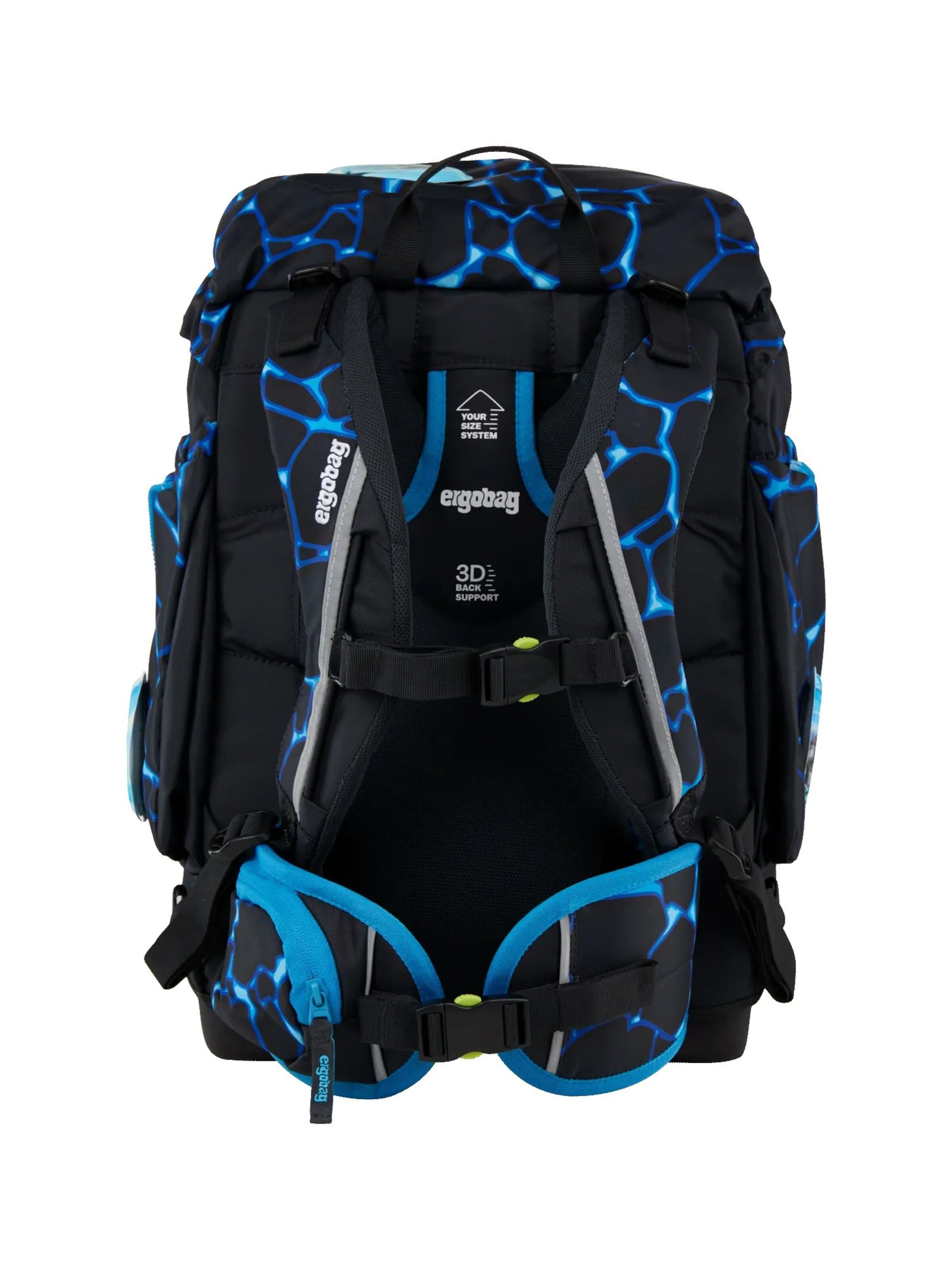 ergobag Backpack 'Schulranzen-Set maxi Set' in Blue