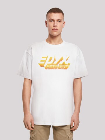 F4NT4STIC Shirt 'EPYX Logo 3D Retro Gaming SEVENSQUARED' in White: front