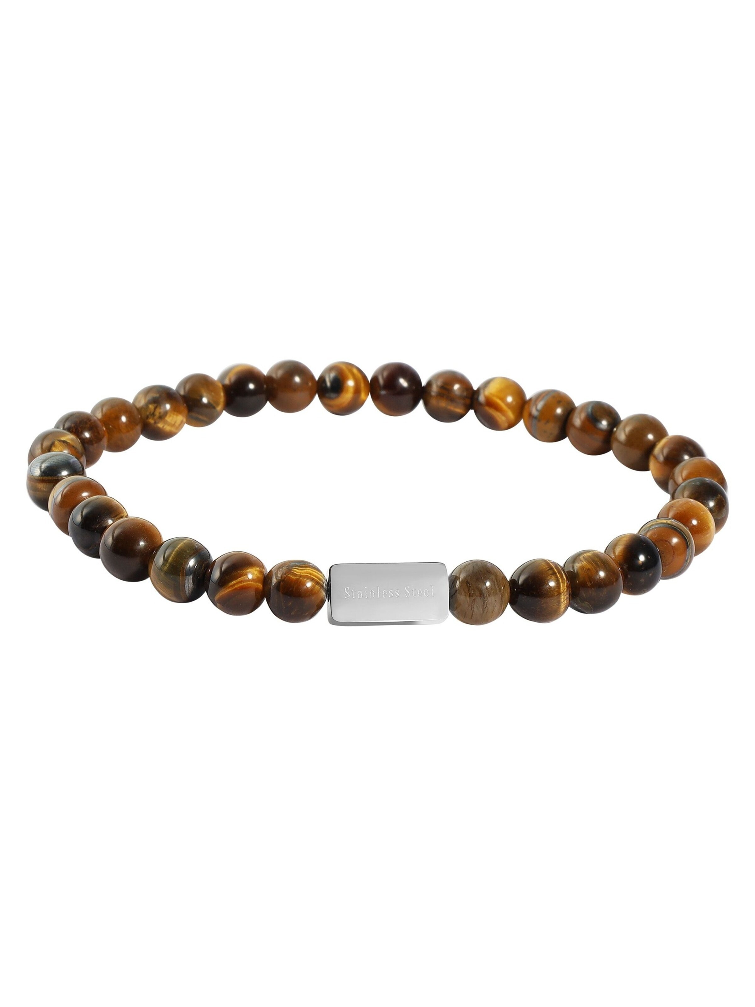 Akzent Bracelet 'Jareth, langlebig' in Brown: front