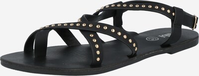 Flip-flops 'TYRA' rubi pe auriu / negru, Vizualizare produs