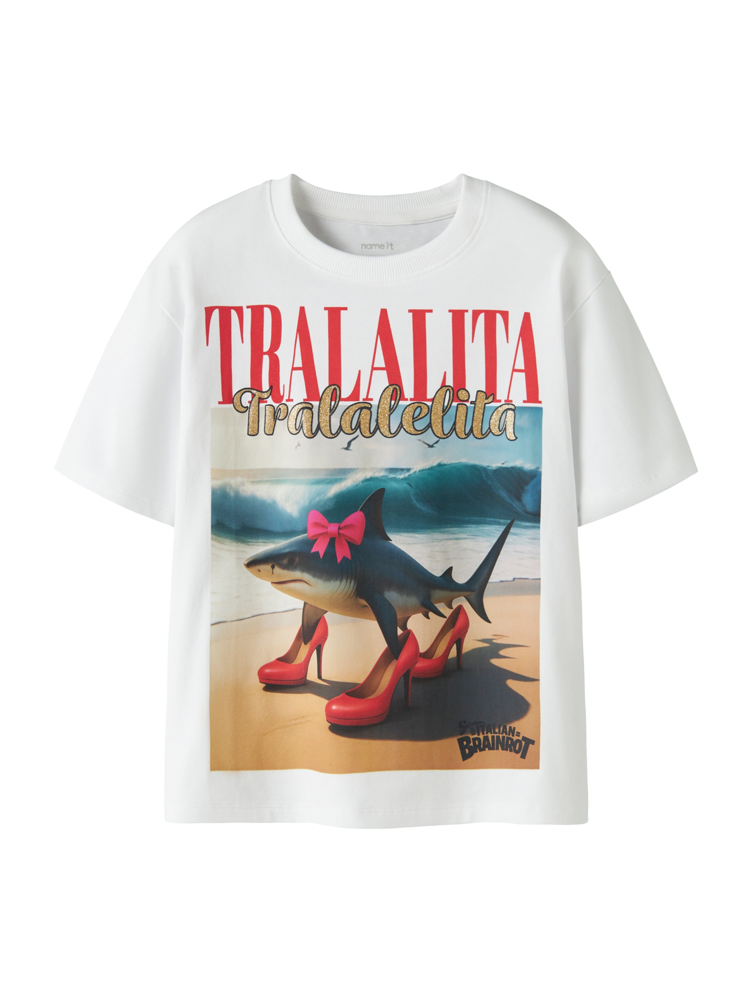 NAME IT Футболка 'NKFADESSA' в Белый: спереди