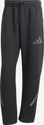 juoda ADIDAS SPORTSWEAR Laisvas Sportinės kelnės 'Z.N.E.': priekis