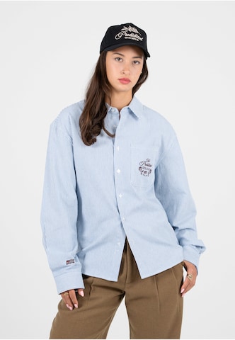 Fit confort Chemise 'Club Dress' Prohibited en bleu