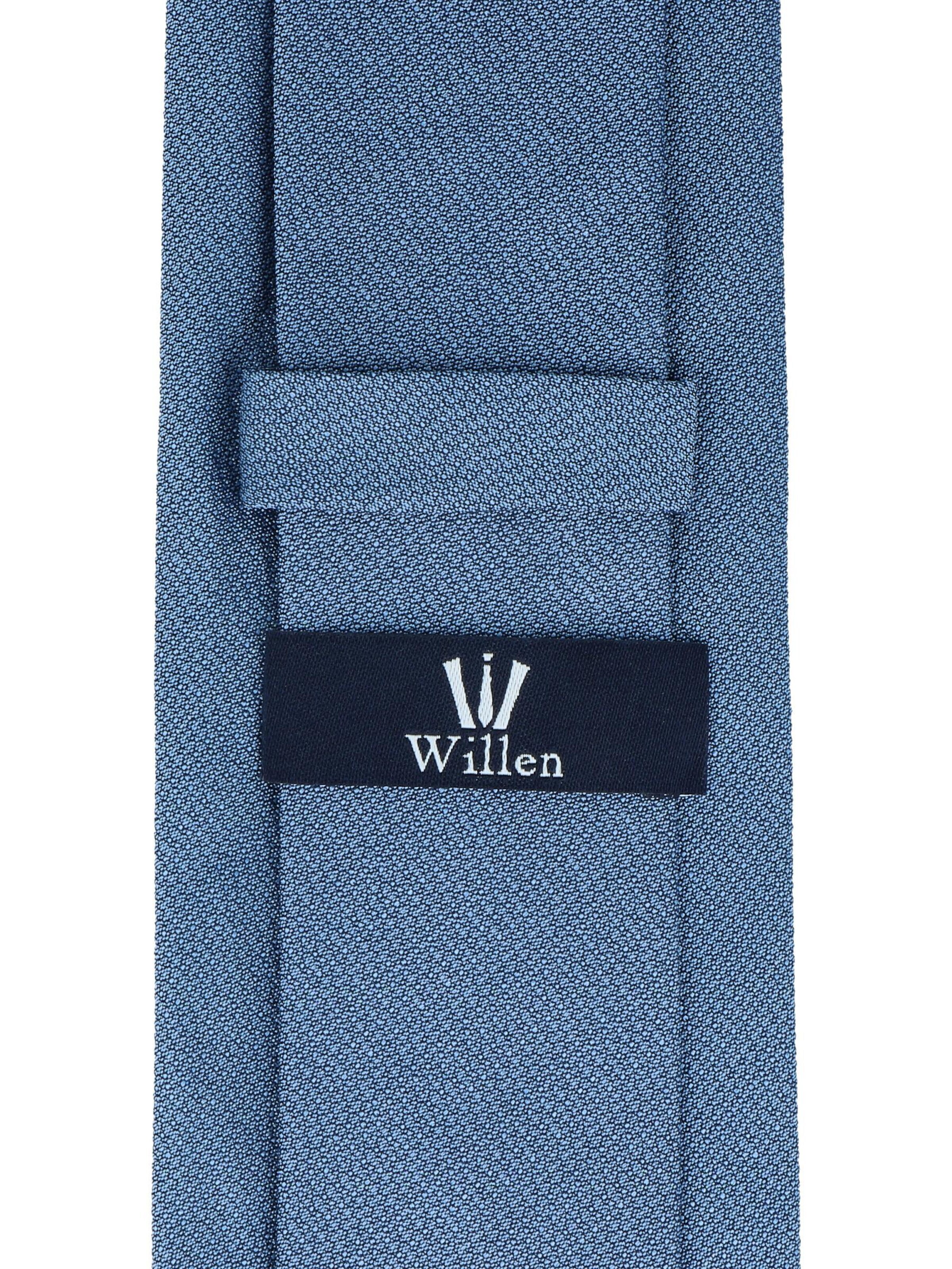 WILLEN Tie 'Uni Struktur' in Blue