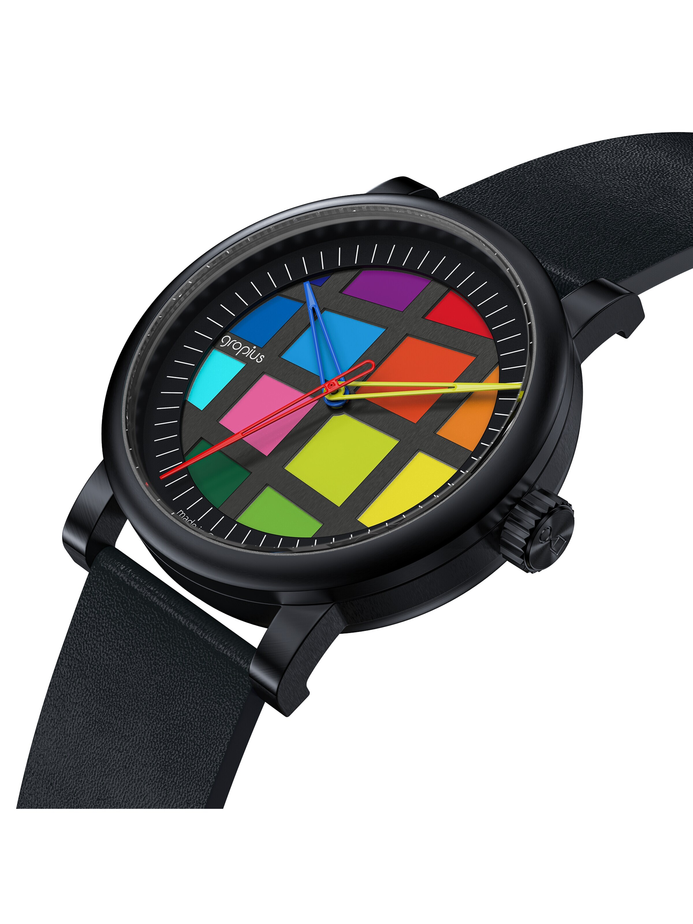 WALTER GROPIUS Analog Watch 'ATRIUM AUTOMATIK' in Black