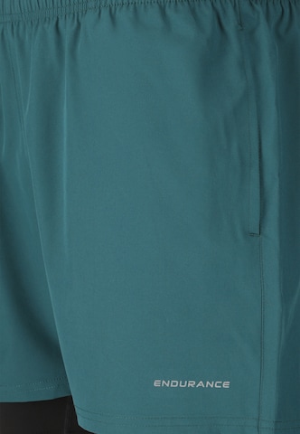 ENDURANCE Regular Shorts 'Kros' in Grün