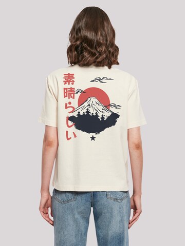 F4NT4STIC Shirt 'Mount Fuji' in Beige