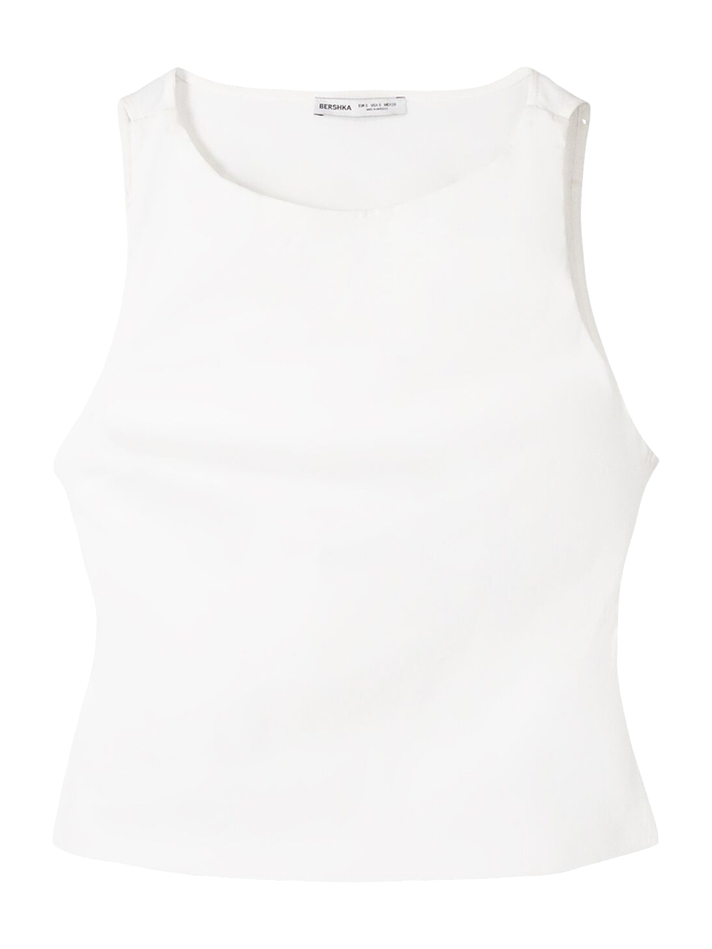 Bershka Toppi värissä valkoinen, Tuotenäkymä