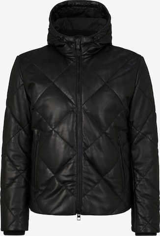 JOOP! Jeans Between-Season Jacket ' Relom ' in Black: front