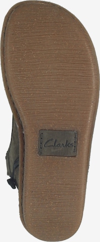 CLARKS Lace-Up Ankle Boots 'Funny Cedar' in Green
