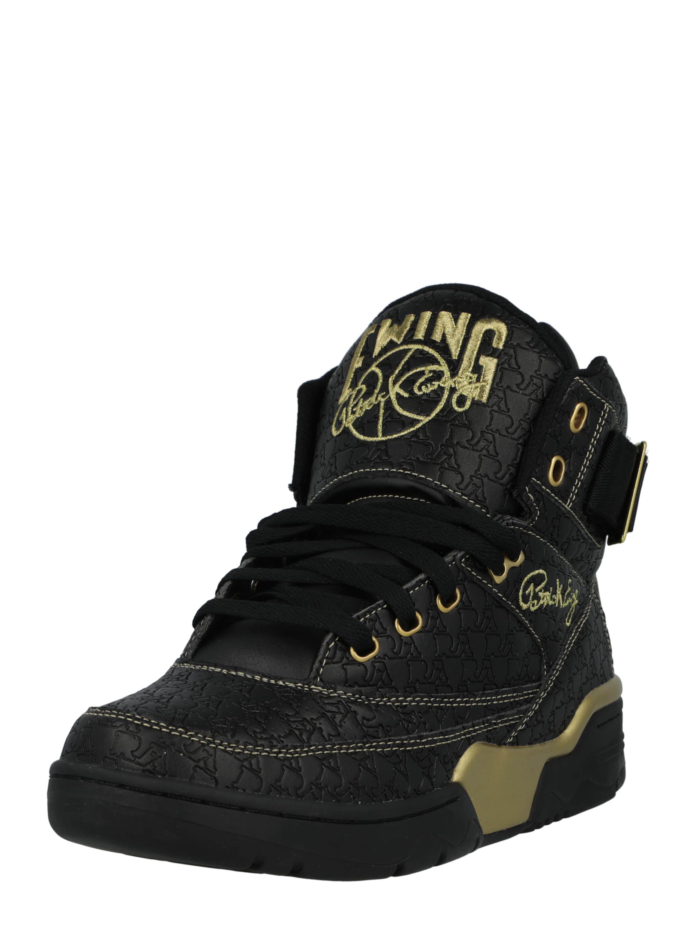 Patrick Ewing Sneakers hoog '33 HI X RAKIM' in Zwart: voorkant