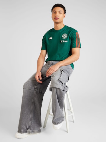T-Shirt fonctionnel 'MUFC' ADIDAS PERFORMANCE en vert