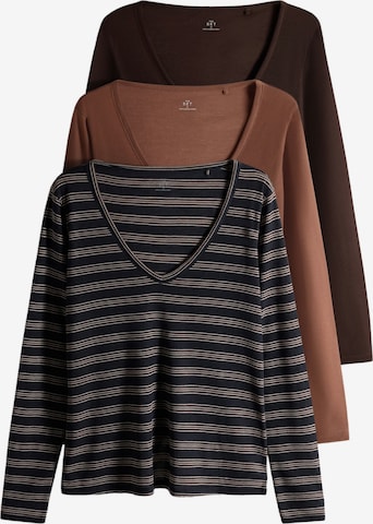 The Set Shirt in Braun: Vorderseite