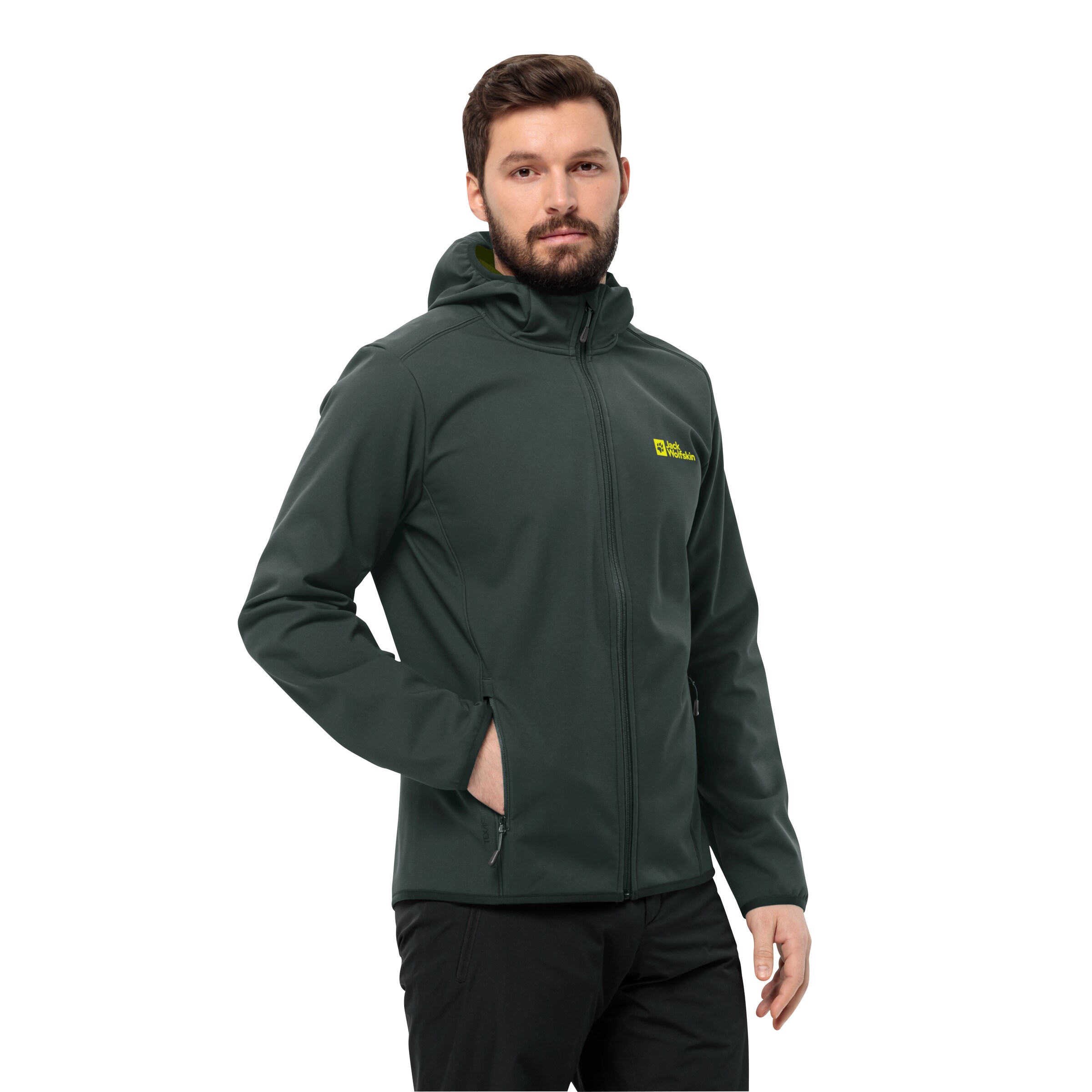 JACK WOLFSKIN Outdoor jacket in Black: front