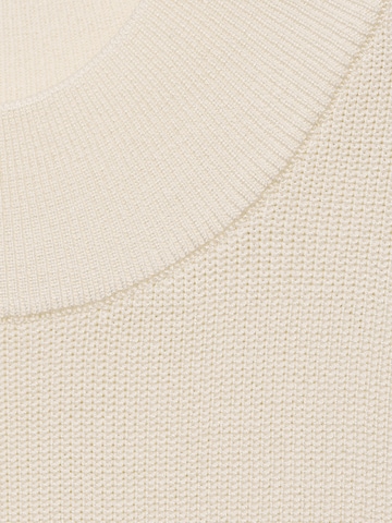 MANGO Stickad klänning 'SESETE' i beige