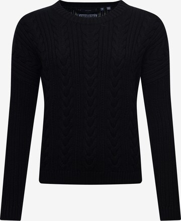 Superdry Sweater in Black: front