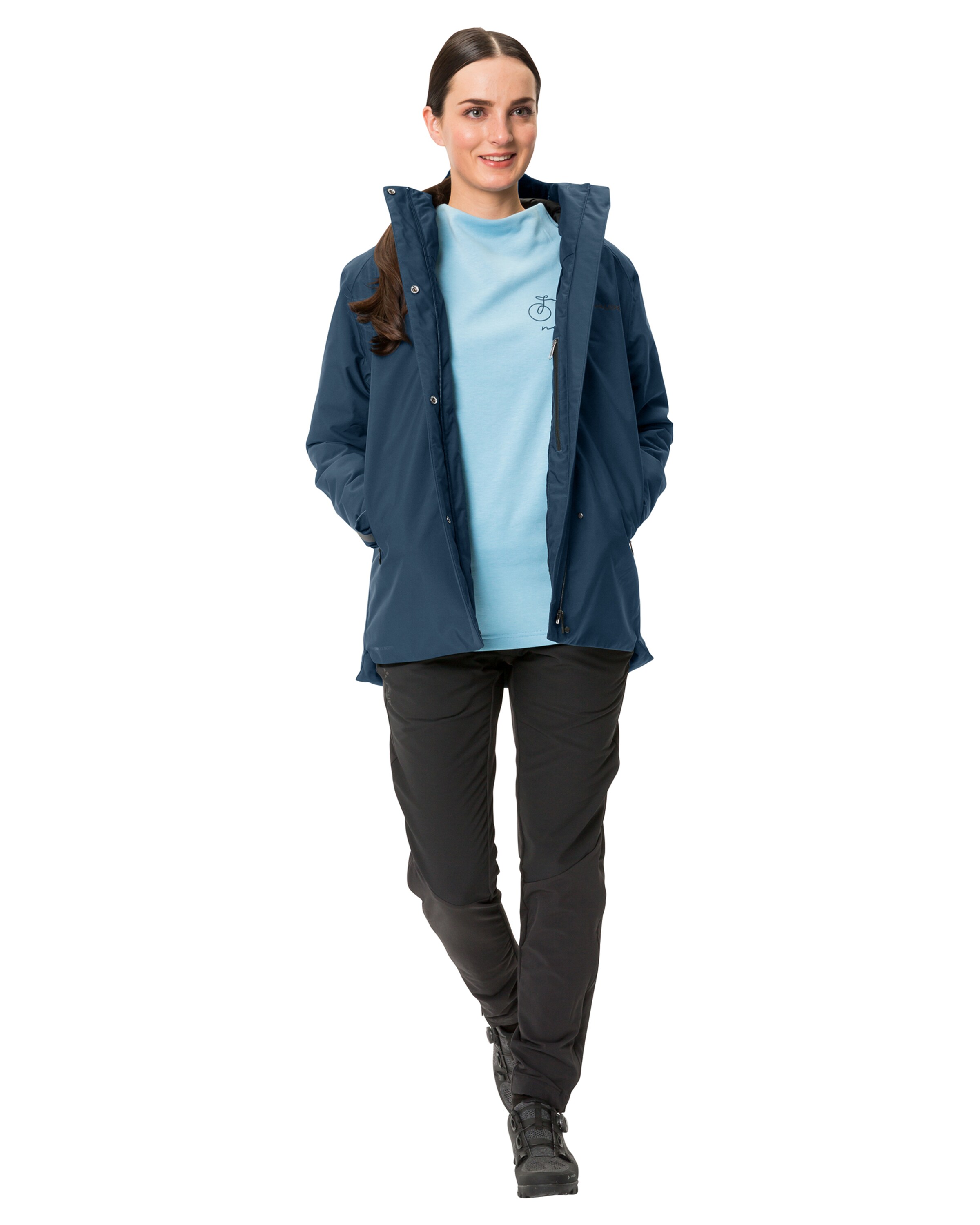 VAUDE Outdoorjas 'Cyclist' in Blauw