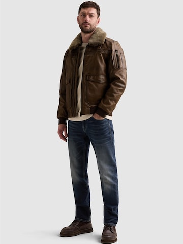 PME Legend Übergangsjacke 'A-2 Snowprop leather jacket'‌‌ in Braun