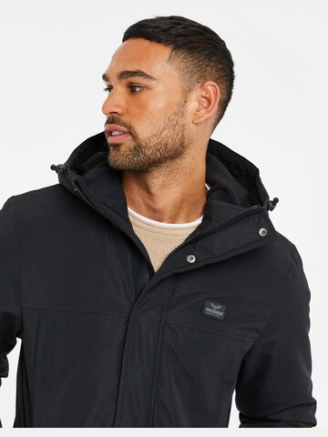 Threadbare Between-Season Jacket 'Mensforth' in Black