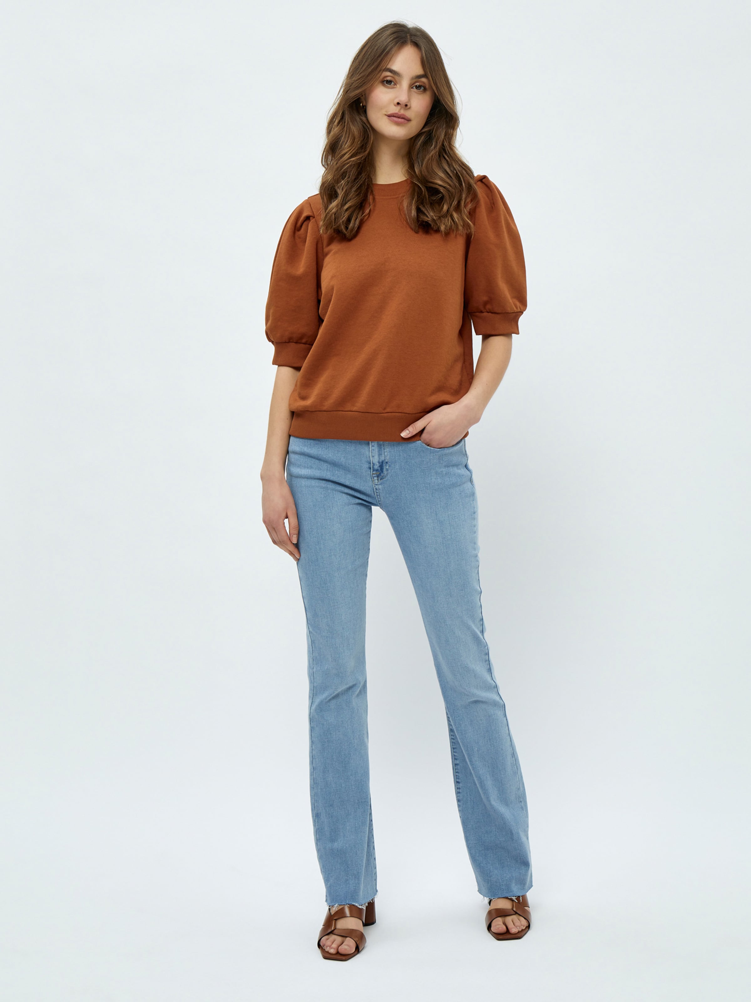 minus - Sweatshirt 'Mika' em castanho