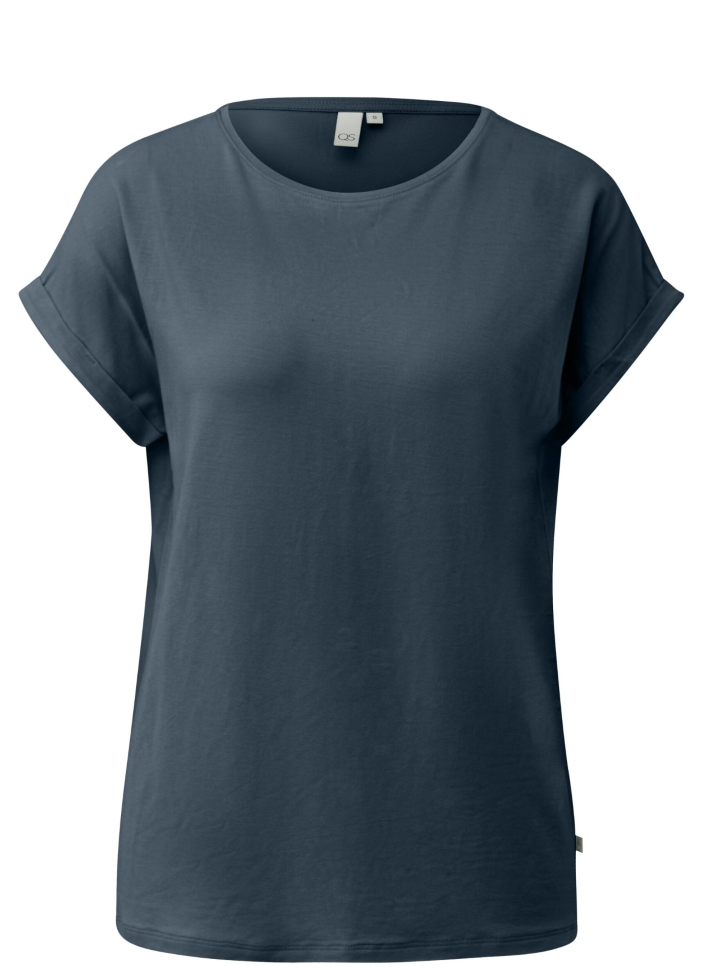 T-shirt 'Q/S designed by - Dames t-shirt' QS en bleu : devant