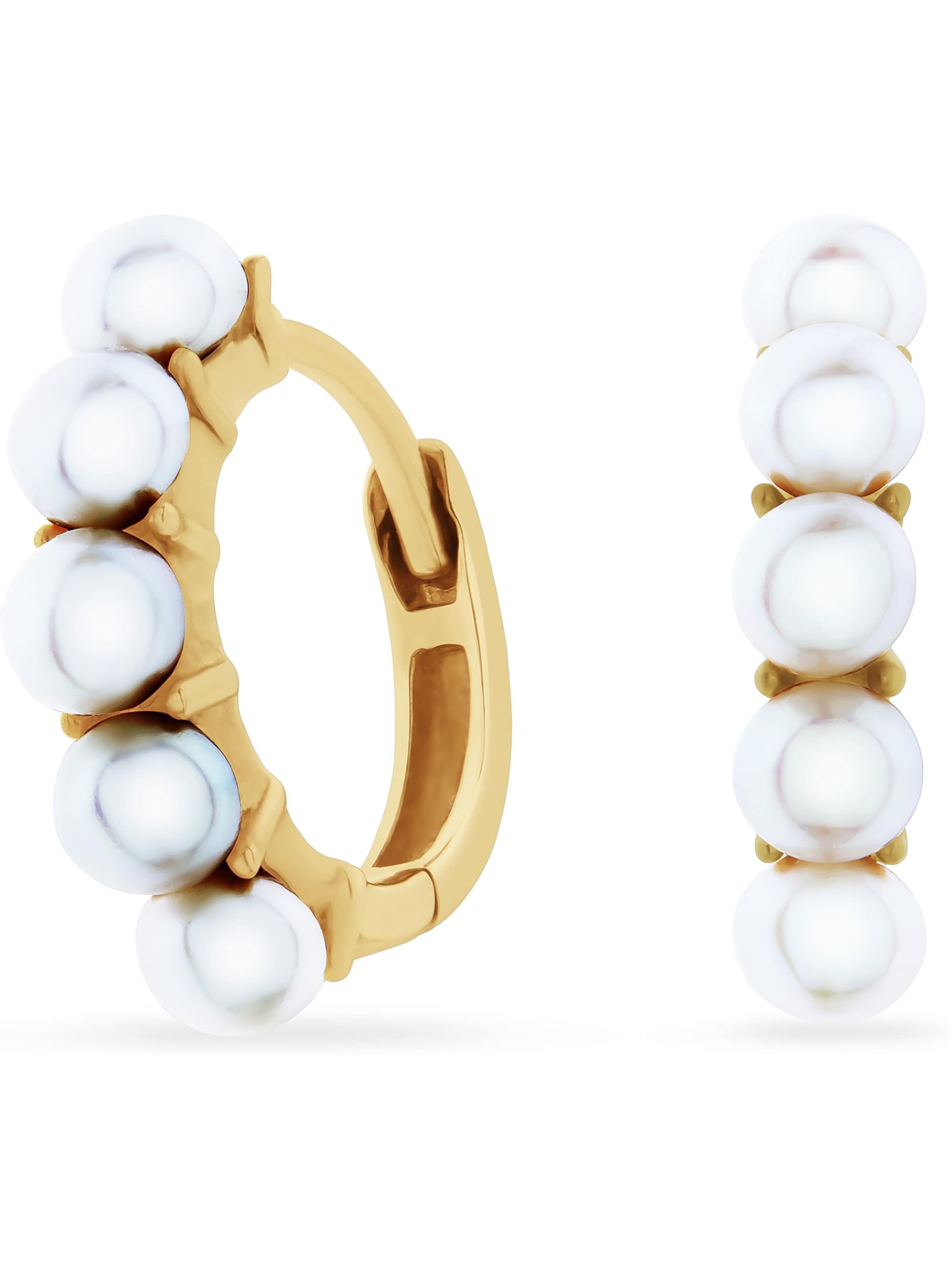 YAMŌKO Ohrringe in Gold: Vorderseite