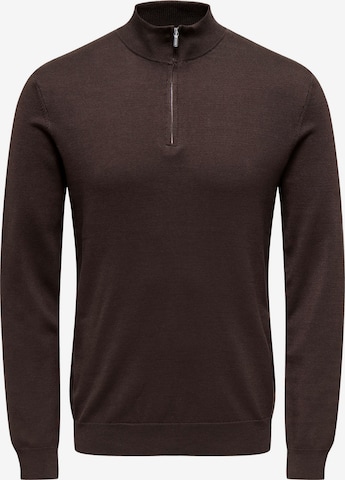 Pullover 'ONSWYLER' di Only & Sons in marrone: frontale
