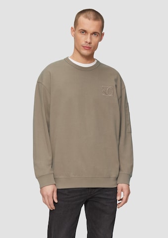 s.Oliver Sweatshirt in Beige: Vorderseite