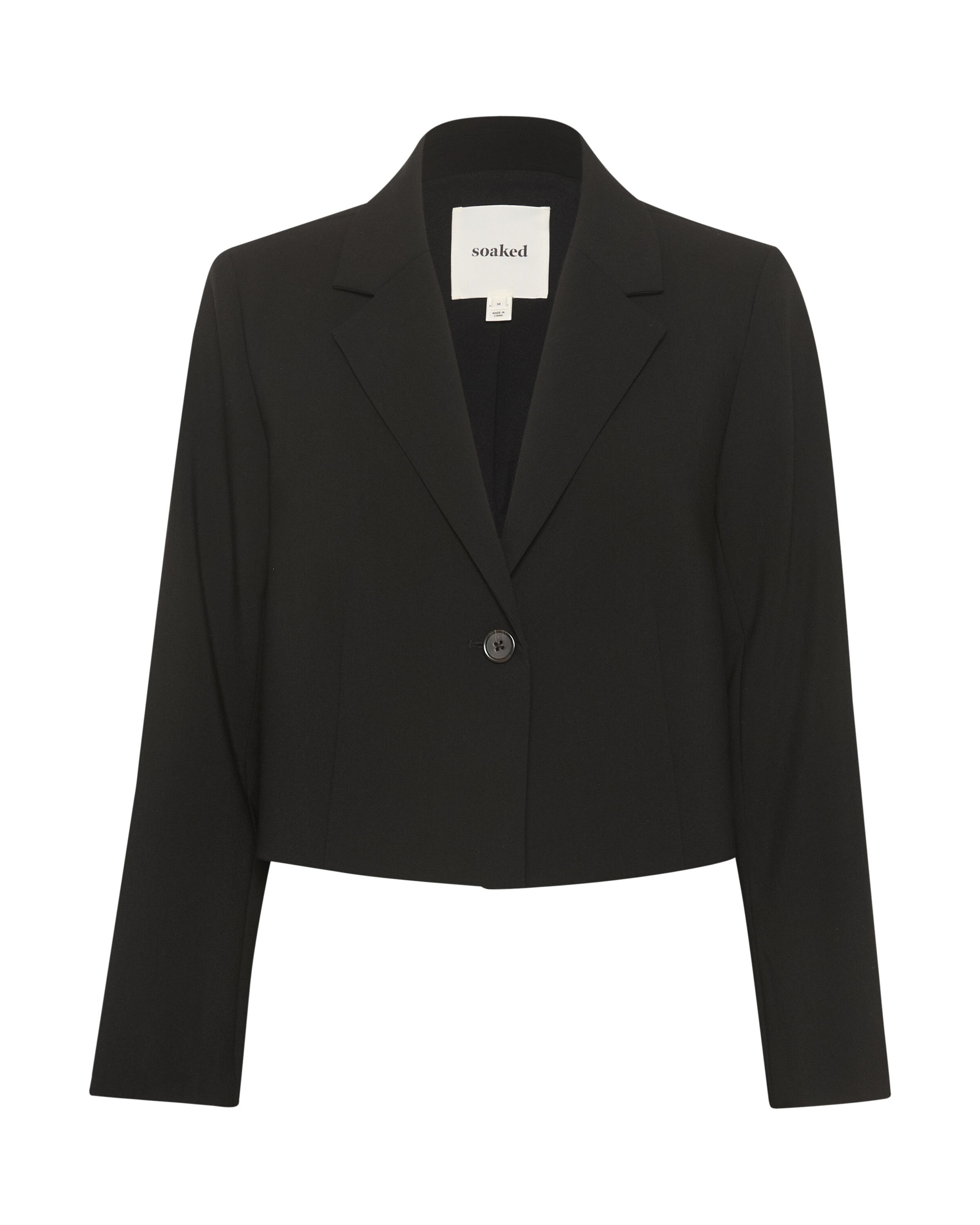 SOAKED IN LUXURY Blazer in Schwarz: Vorderseite