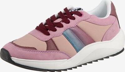 BULLBOXER Sneaker in rauchblau / orchidee / puder / weinrot, Produktansicht