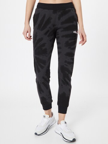 ELLESSE Tapered Pants 'Hallouli' in Black: front