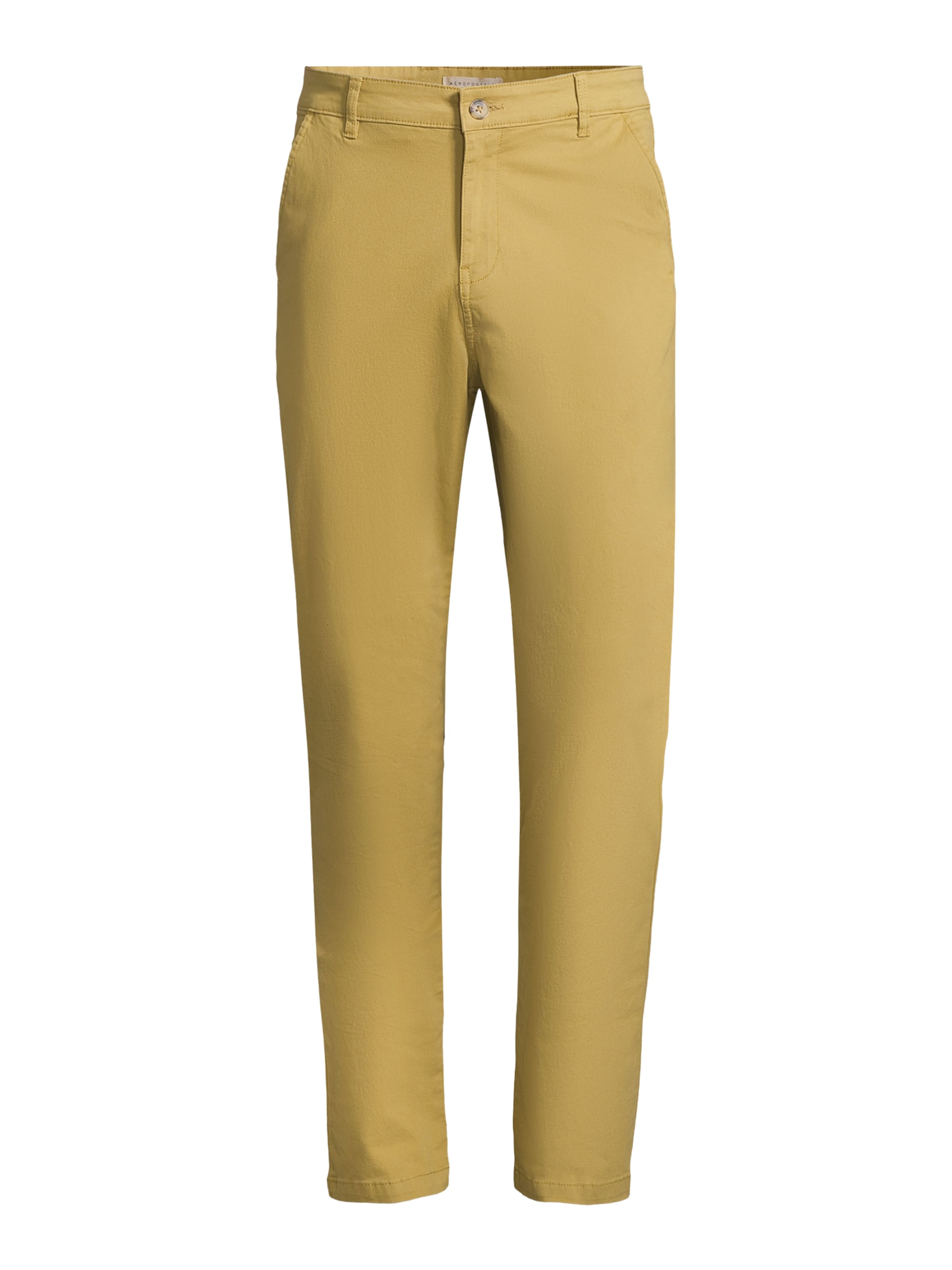 AÉROPOSTALE Regular Chino trousers in Yellow: front
