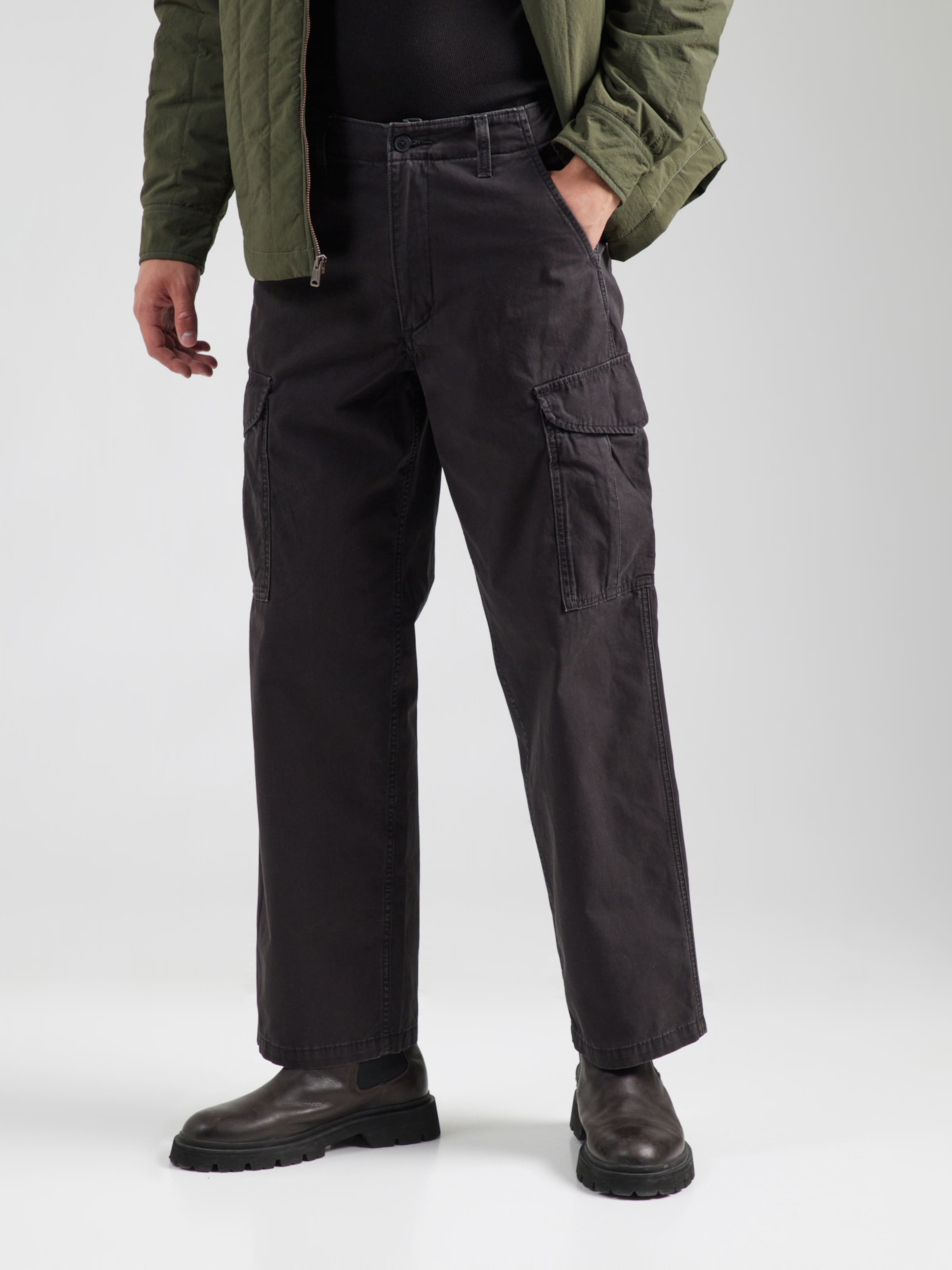 LEVI'S ® Baggy Cargo Jeans 'XX' in Black Denim | ABOUT YOU