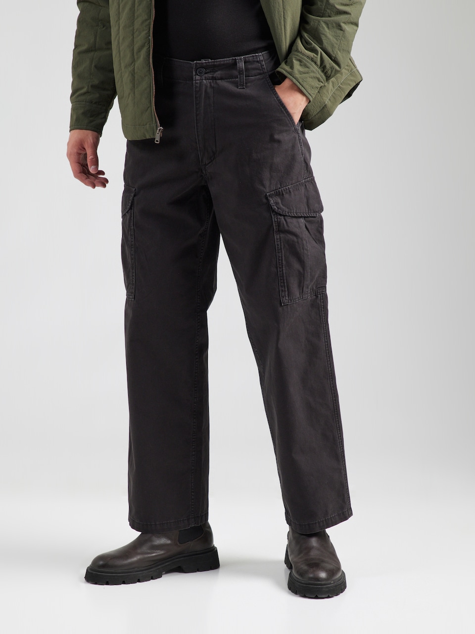 Baggy Pantaloni eleganți 'XX' de la LEVI'S ® pe negru: față