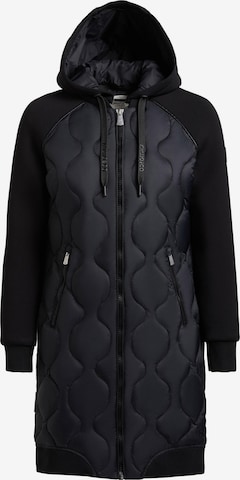 Cappotto di mezza stagione 'Nora' di khujo in nero: frontale